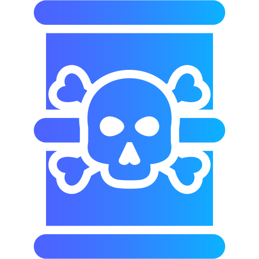 residuos tóxicos icono gratis