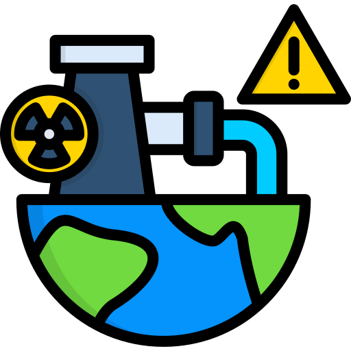 contaminación radiactiva icono gratis