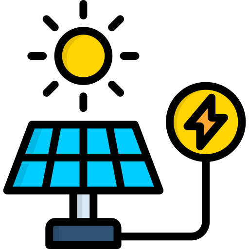 energía solar icono gratis