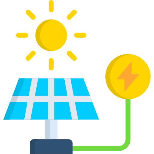 energía solar icono gratis