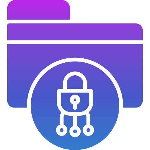 cifrado de datos icono gratis