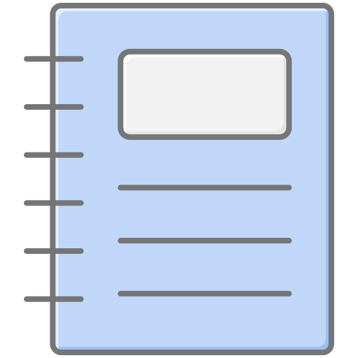 notificación de cuaderno icono gratis