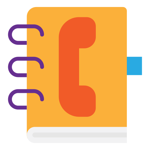 guía telefónica icono gratis