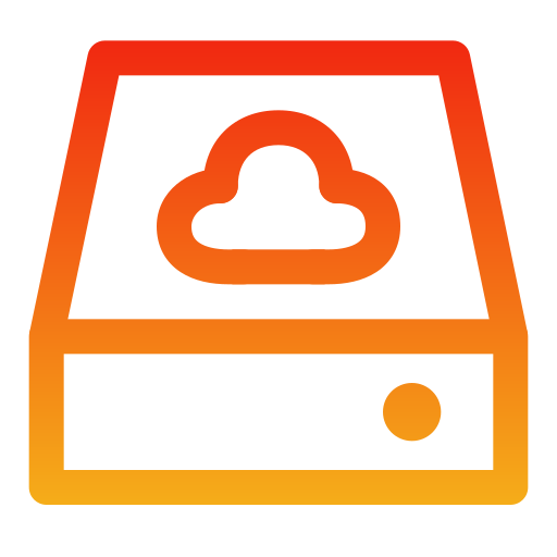 almacenamiento en la nube icono gratis