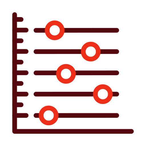 gráfico de dispersión icono gratis