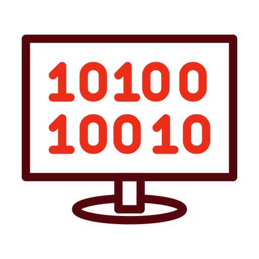 código binario icono gratis