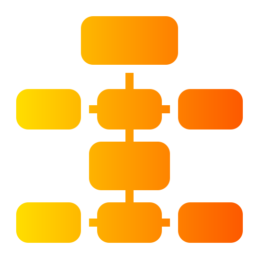 diagrama de flujo icono gratis