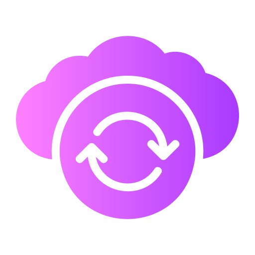sincronización en la nube icono gratis