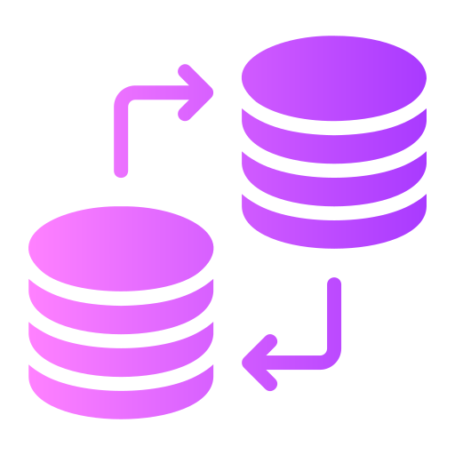 transferencia de datos icono gratis