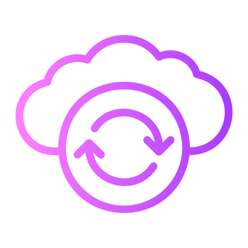 sincronización en la nube icono gratis