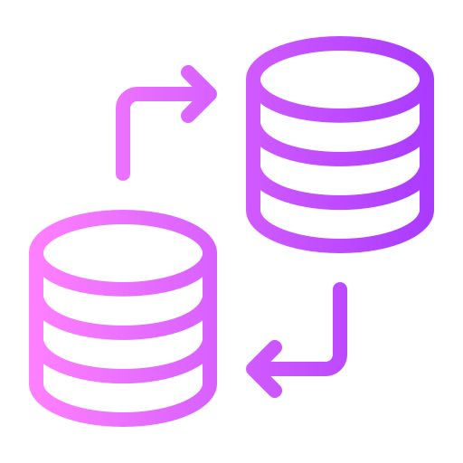 transferencia de datos icono gratis