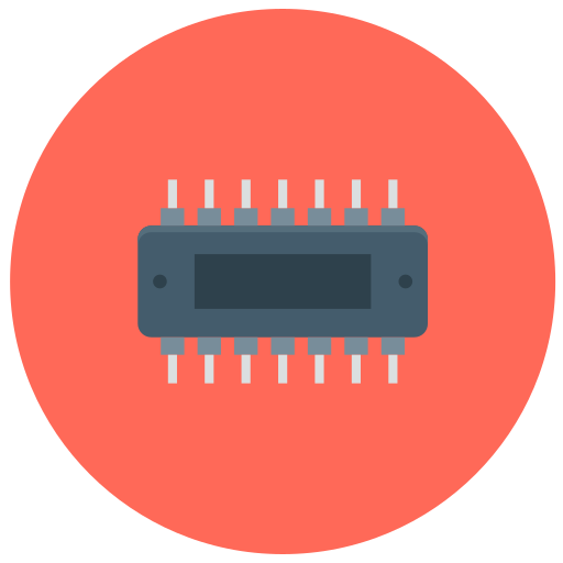 circuito electrónico icono gratis