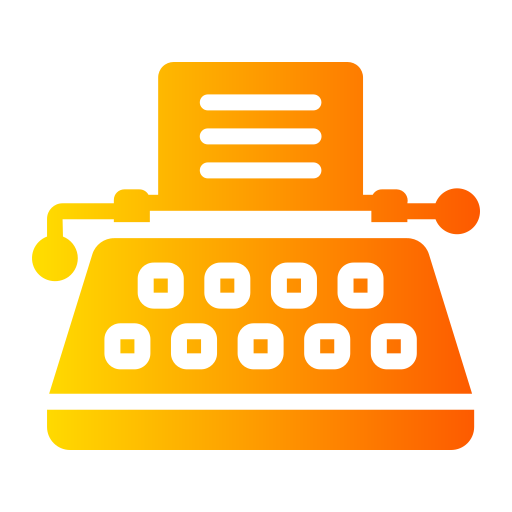 máquina de escribir icono gratis