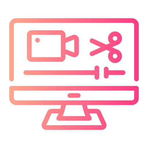 edición de vídeo icono gratis