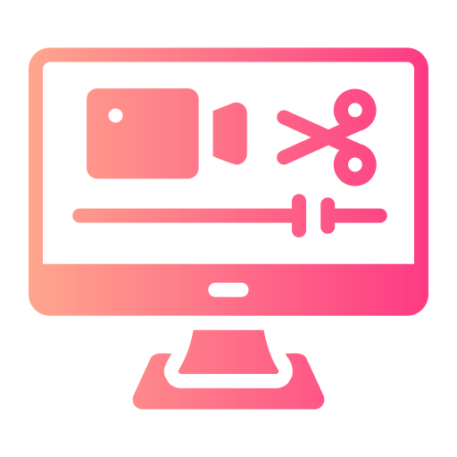 edición de vídeo icono gratis