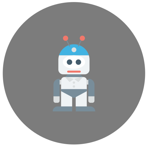 robot biónico icono gratis