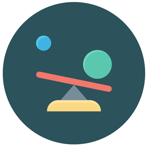 balanceo de equilibrio icono gratis