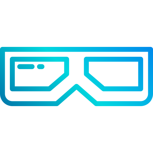 3d glasses xnimrodx Lineal Gradient icon