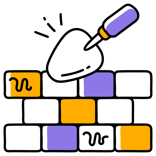 construcción de muros icono gratis