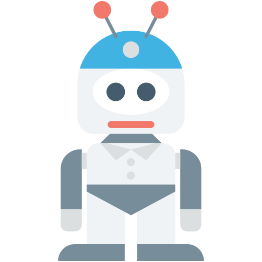 robot biónico icono gratis