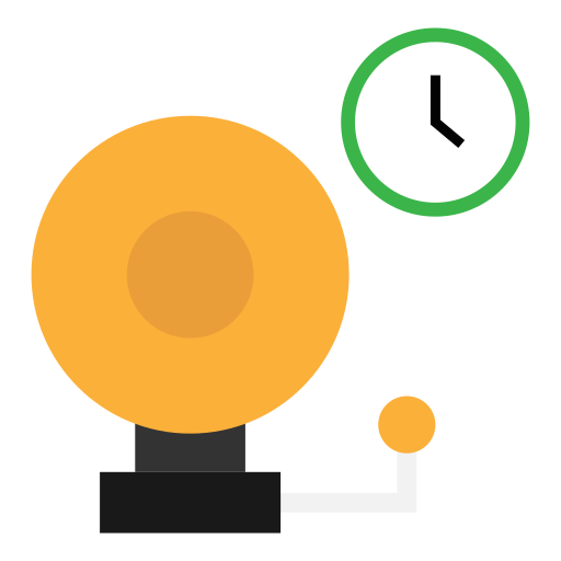 alarma escolar icono gratis