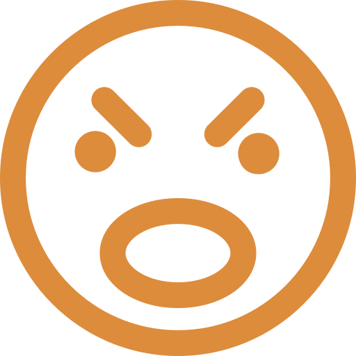 enojado icono gratis