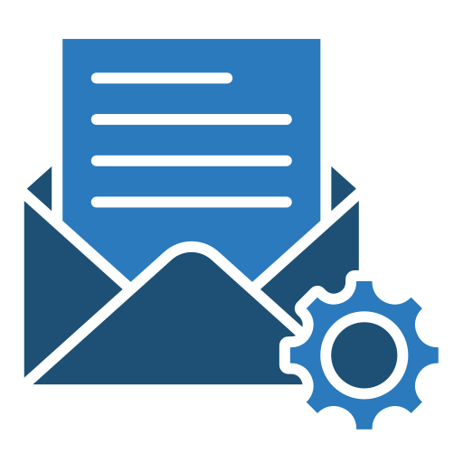 gestión de correo electrónico icono gratis