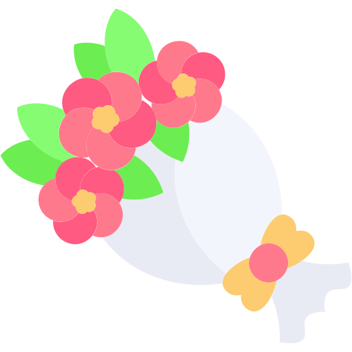 ramo de flores icono gratis