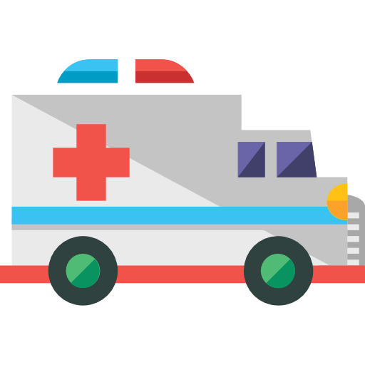 Ambulance Roundicons Flat icon