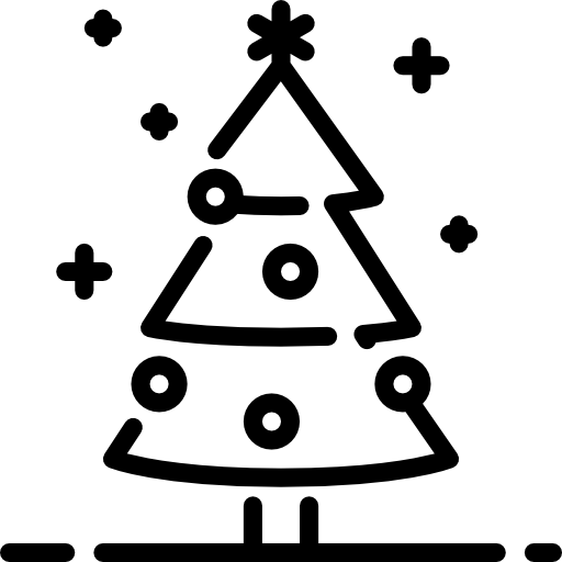 árbol de navidad icono gratis