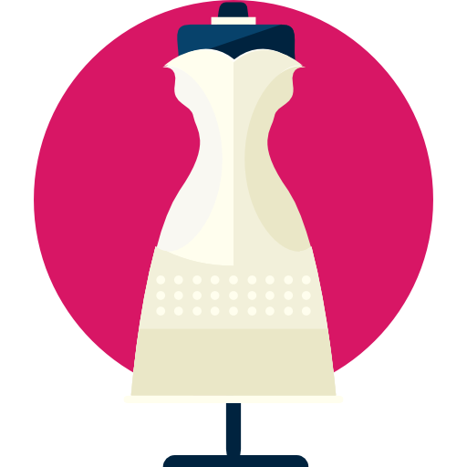 robe de mariée Icône gratuit