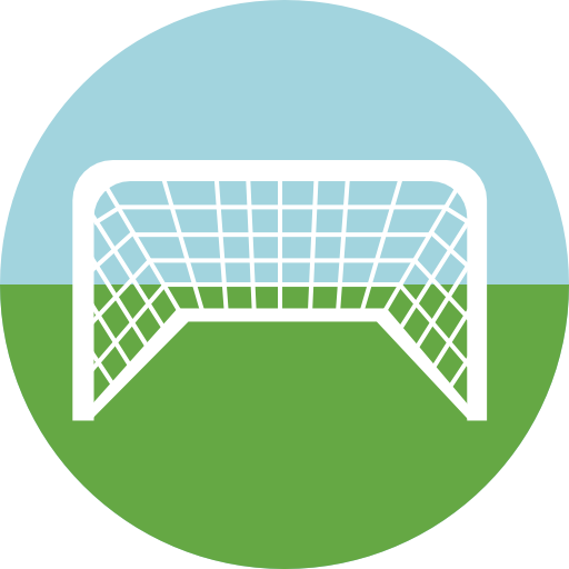 Soccer field Roundicons Circle flat icon