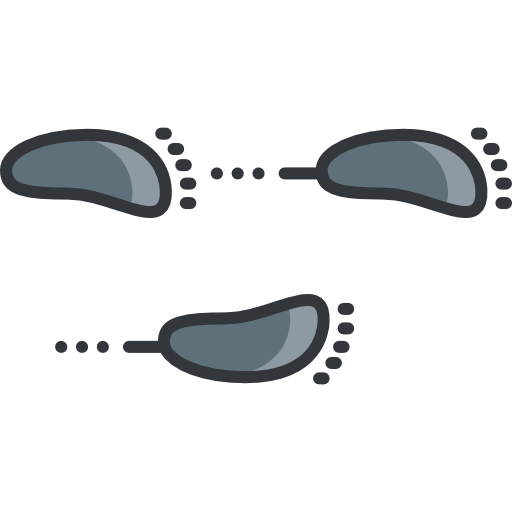 Следы бесплатно иконка