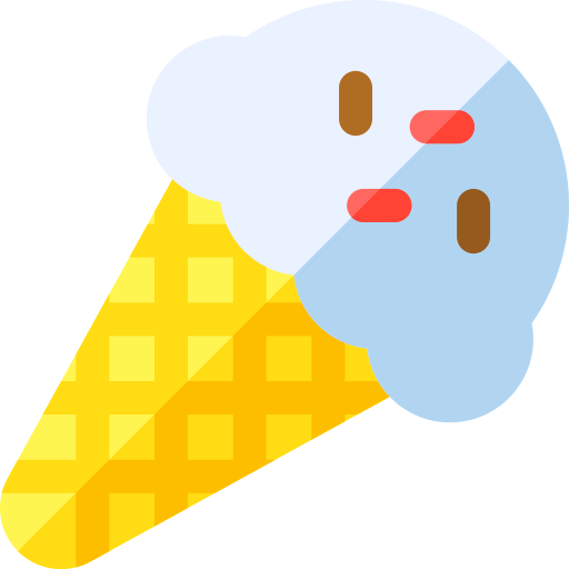 Cono de helado icono gratis