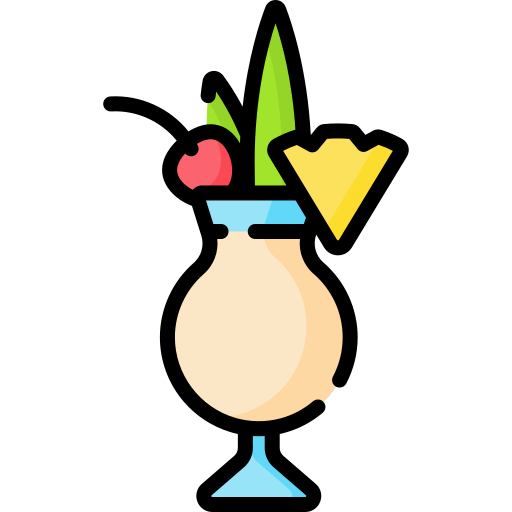piña colada Icône gratuit