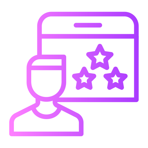 reseña del cliente icono gratis