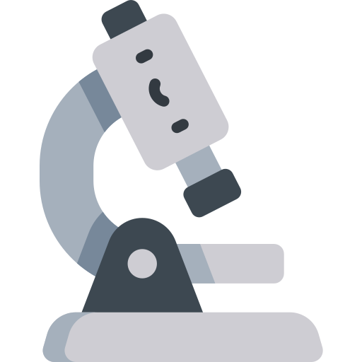 Microscope Kawaii Flat icon