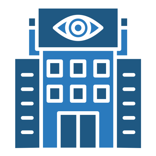 clínica oftalmológica icono gratis