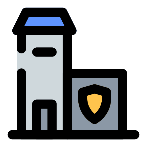 estación de policía icono gratis