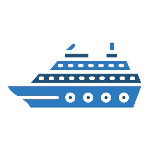 barco de crucero icono gratis