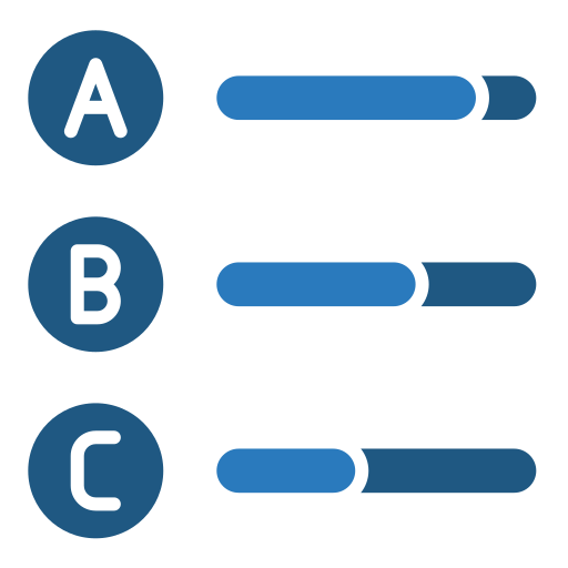 resultados de la encuesta icono gratis