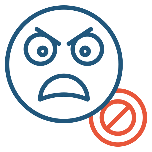 No anger free icon