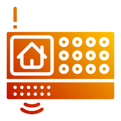 sistema de alarma para el hogar icono gratis