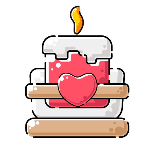 vela de amor icono gratis