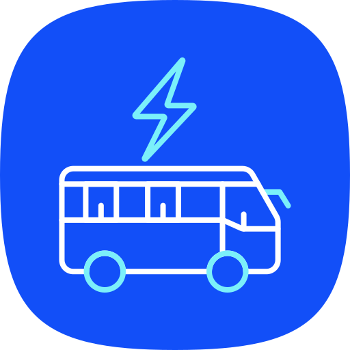 autobús eléctrico icono gratis