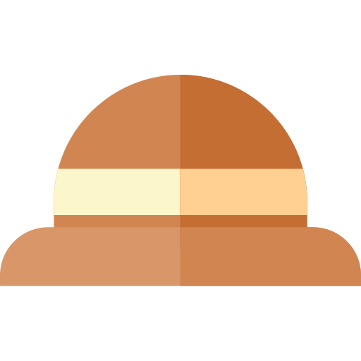 Hat Basic Straight Flat Icon