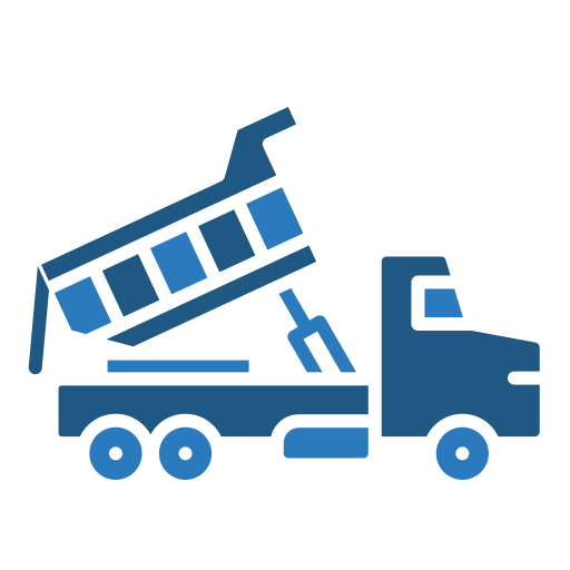 camión volquete icono gratis