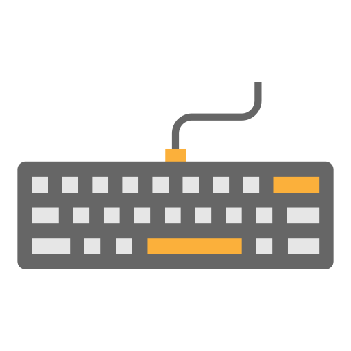 teclado con cable icono gratis