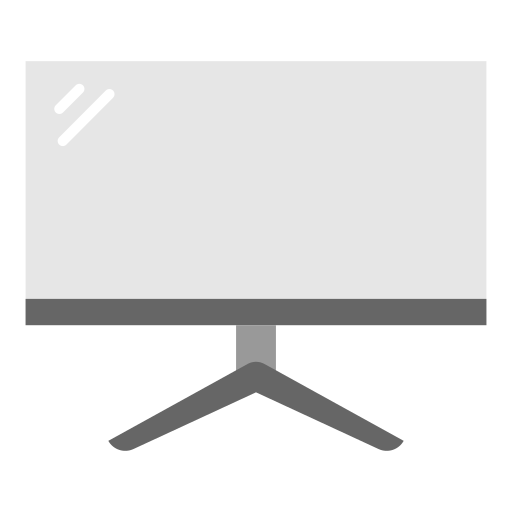 monitor curvo icono gratis