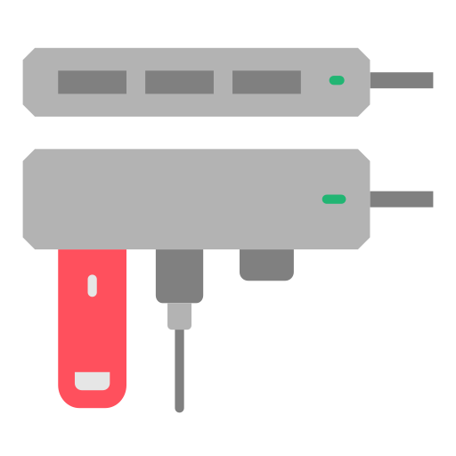 concentrador usb icono gratis